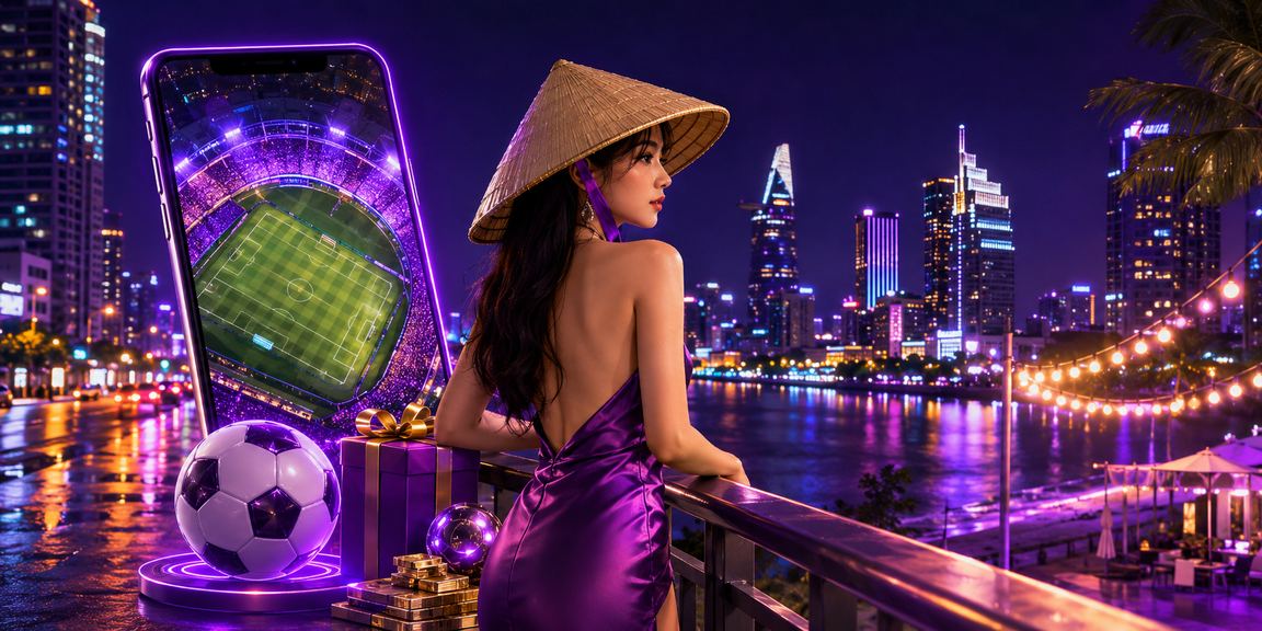 Người dùng TP.HCM cá cược thể thao trực tuyến trên di động với nón lá truyền thống